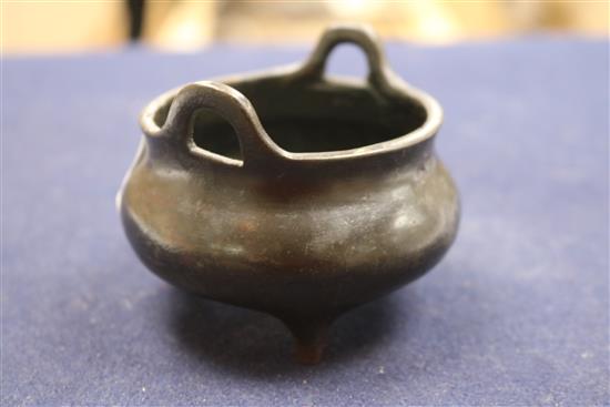 A Chinese bronze censer